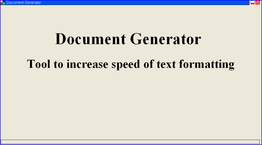 Document Generator
